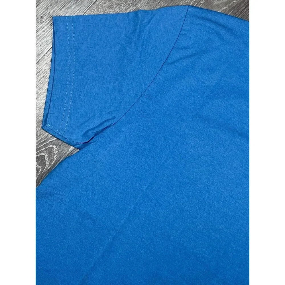 Rhone Blue Element Tee Cotton Everyday T-Shirt - Men Size Small - Picture 8 of 12